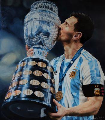 Messi con la Copa América - Digital Art NFT