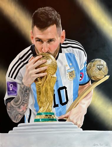 Messi Campeón del Mundo - Digital Art NFT